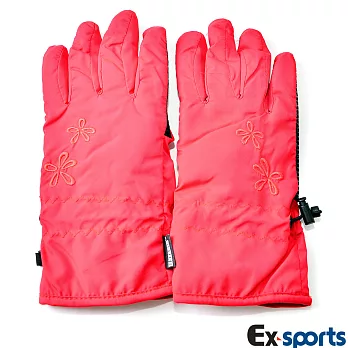 Ex-sports 防水保暖手套 超輕量多功能(女款-7335)F-紅色