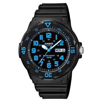 CASIO 世紀美聲時尚個性優質腕錶-黑-MRW-200H-2B公司貨