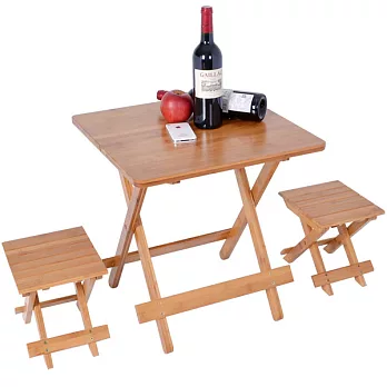 楠竹折疊桌1桌2椅ZZZ-90(M號)折疊收納凳