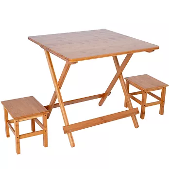 楠竹折疊桌1桌2椅ZZZ-92(L號)固定式方凳