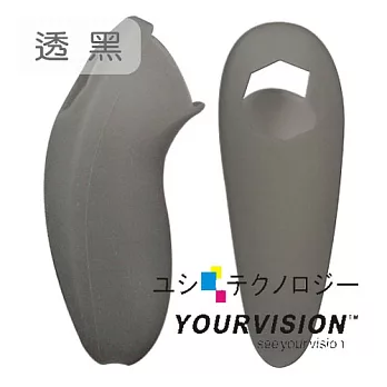 Wii 雙節棍(左手把)保護套 果凍套 silicone case(2入)(贈遙控器保護膜*2)_透黑