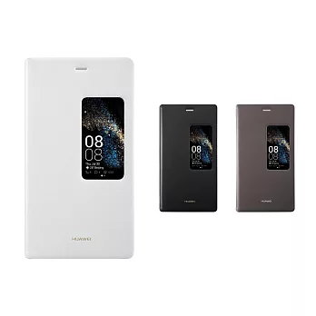 HUAWEI 華為 Ascend P8 原廠智慧視窗書本式皮套 (原廠盒裝)黑色