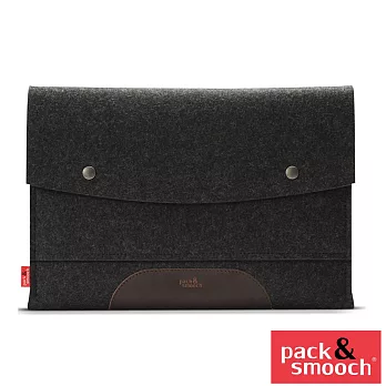Pack&Smooch Hampshire Apple iPad Pro 12.9 吋手作羊毛氈保護內袋 (碳黑/深棕)