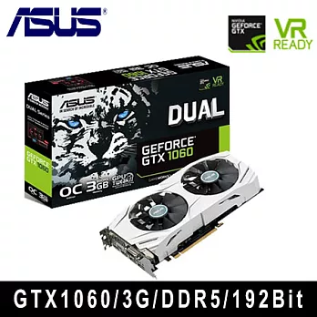 ASUS 華碩 DUAL-GTX1060-O3G-GAMING 顯示卡