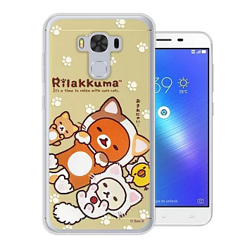 日本授權正版 拉拉熊/Rilakkuma 華碩 ASUS ZenFone 3 Max 5.5吋 ZC553KL 變裝系列彩繪手機殼(狐狸黃)