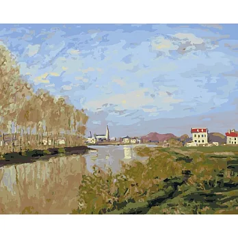 ArtLife藝術生活【DT015】莫內 亞嘉杜的塞納河_DIY 數字 油畫 彩繪