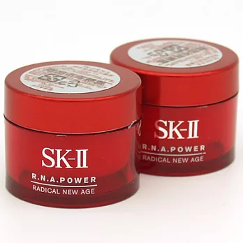 【即期品】SKII R.N.A.超肌能緊緻活膚霜(15g)*2-2018.6