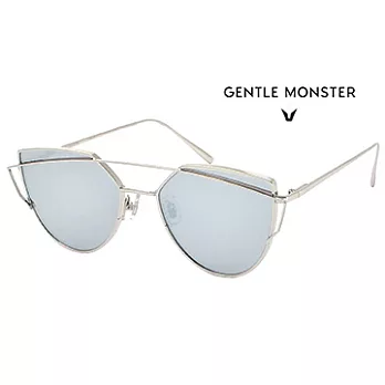 【GENTLE MONSTER 太陽眼鏡】Lovepunch-C02/1M/熱銷款墨鏡(#銀框-水銀鏡)