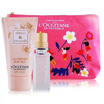 L’OCCITANE 歐舒丹 橙花&蘭花香體保養3件組-百貨公司貨