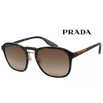 【PRADA太陽眼鏡】經典造型墨鏡/琥珀框漸層棕鏡(PR02SS-U616S1)