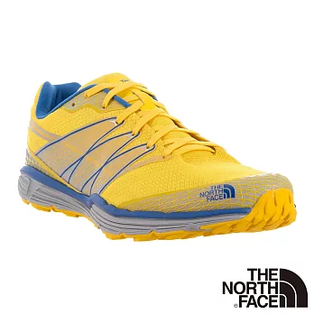 【The North Face】男 越野跑鞋US8.5鳶尾黃/石英藍