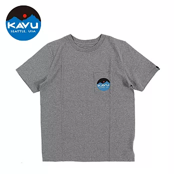 【日本限定款】西雅圖 KAVU Mountein Logo Tee 棉質T-Shirt 灰色 #10422S灰色