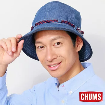 【CHUMS】風格帽淺藍