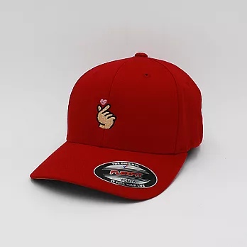 Noobie × Plenty手指愛心(兒童經典款帽_接單客製不可退換)紅色