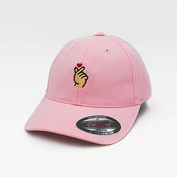 Noobie × Plenty手指愛心(兒童老帽款_接單客製不可退換)粉色