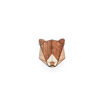 BEWOODEN - 捷克 手作木製 Bear熊胸針
