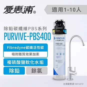 【愛惠浦公司貨】EVERPURE 除鉛碳纖維長效型淨水器(PURVIVE-PBS400)