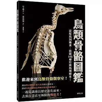 博客來 鳥類骨骼圖鑑 從鴕鳥到麻雀 收錄145種珍貴鳥類標示