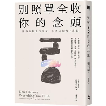 別照單全收你的念頭： 你不能停止負能量，但可以練習不亂想