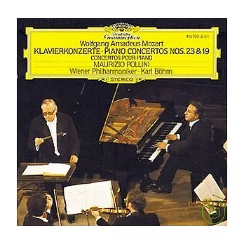 Mozart:Piano Concertos Nos.19, 23 / Maurizio Pollini, piano / Karl Bohm & Wiener Philharmoniker
