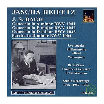 Jascha Heifetz plays Bach / Los Angeles Philharmonic - Franz Waxman, conductor