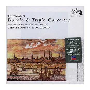 CHRISTOPHER HOGWOOD(Academy of Ancient Music) / Telemann: Double & Triple Concertos