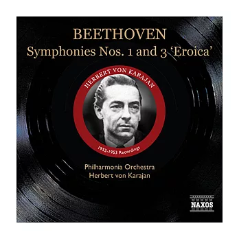 Beethoven: Symphonies Nos. 1 and 3 / Karajan