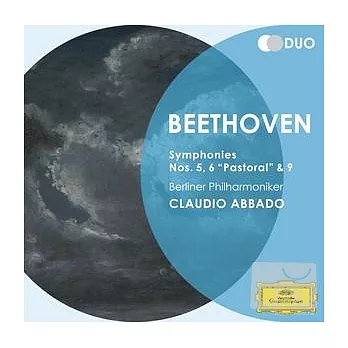 Beethoven: Symphonies nos. 5, 6 & 9 / Claudio Abbado, Berliner Philharmoniker (2CD)