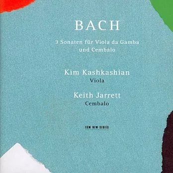 J. S. Bach: 3 Sonaten fur Viola da Gamba und Cembalo / Keith Jarrett & Kim KashkashianCD