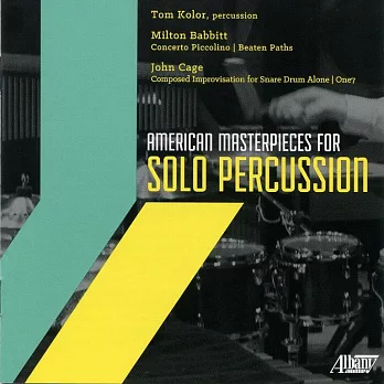 美國作曲家為打擊樂獨奏的大師傑作1 (CD)