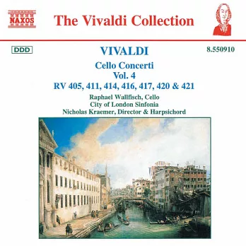 韋瓦第：大提琴協奏曲, Vol.4 / 克雷默(指揮) 倫敦市立交響樂團