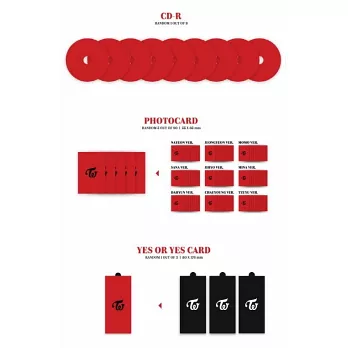 博客來-TWICE - YES OR YES 迷你六輯 [三版隨機] (韓國進口版)