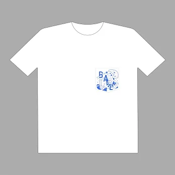 小球(莊鵑瑛) / 巴斯特耳朵 - 短袖T-shirt 白(white) 成人 2XL