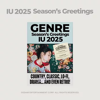 IU 李知恩 2025 SEASON’S GREETINGS 年曆組合 (韓國進口版)