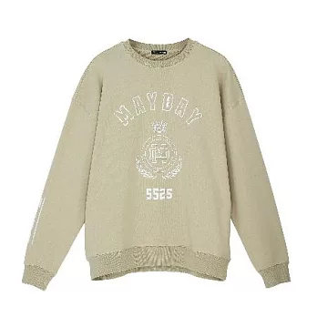 〔五月天 #5525〕青春是人生的實驗課 笑忘歌大學長袖奶油白T - S