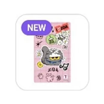官方週邊商品 ZOA T MONEY TRANSPORTATION CARD 交通卡 G-DRAGON CU通路 粉色款 (韓國進口版)