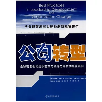 公司轉型;全球著名公司組織變革與領導力開發的最佳案例