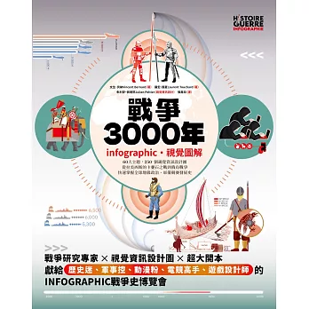 戰爭3000年【infographic・視覺圖解】：60大主題，250+個視覺資訊設計圖，從拉美西斯的卡疊石之戰到俄烏戰爭，快速掌握全球地緣政治、軍備競賽發展史 (電子書)