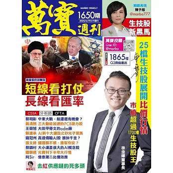萬寶週刊 2025/6/19第1650期 (電子雜誌)