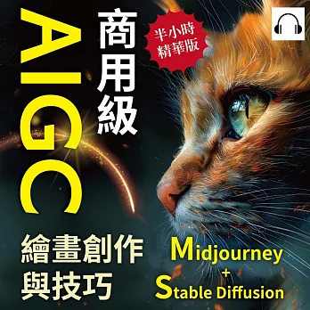 商用級AIGC繪畫創作與技巧（Midjourney+Stable Diffusion）：AI繪畫的基本概念、發展歷史、使用方法……步入AI繪畫的世界，學習AI繪畫的技能，並感受AI繪畫的魅力！ (有聲書)