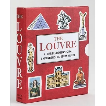 法國羅浮宮迷你立體書（可伸展成150公分街景）The Louvre: A Three-Dimensional Expanding Museum Guide