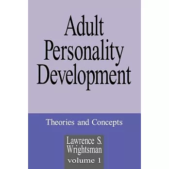 Adult Personality Development : Theories and Concepts