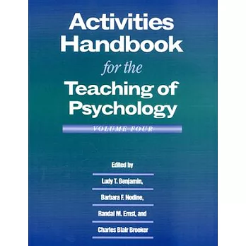Activities Handbook for Teaching Psychology