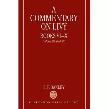 Commentary On Livy Books Vi-x