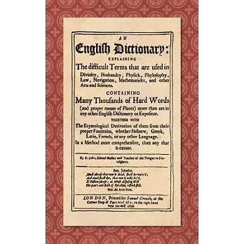 An English Dictionary