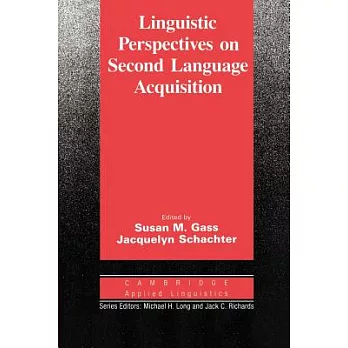 Linguistic perspectives on second language acquisition /
