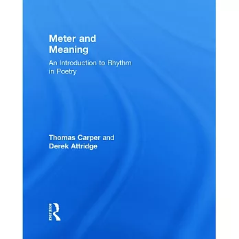 Meter and Meaning: Introduction to Rhythm in Poetry