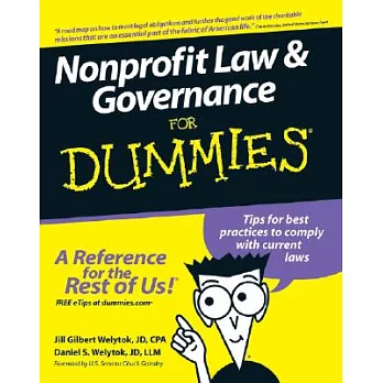 Nonprofit Law and Governance for Dummies