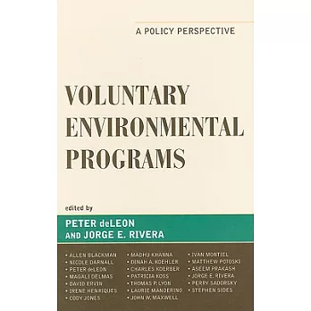 Voluntary Environmental Programs: A Policy Perspective