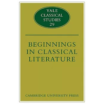 Beginnings in Classical Literature